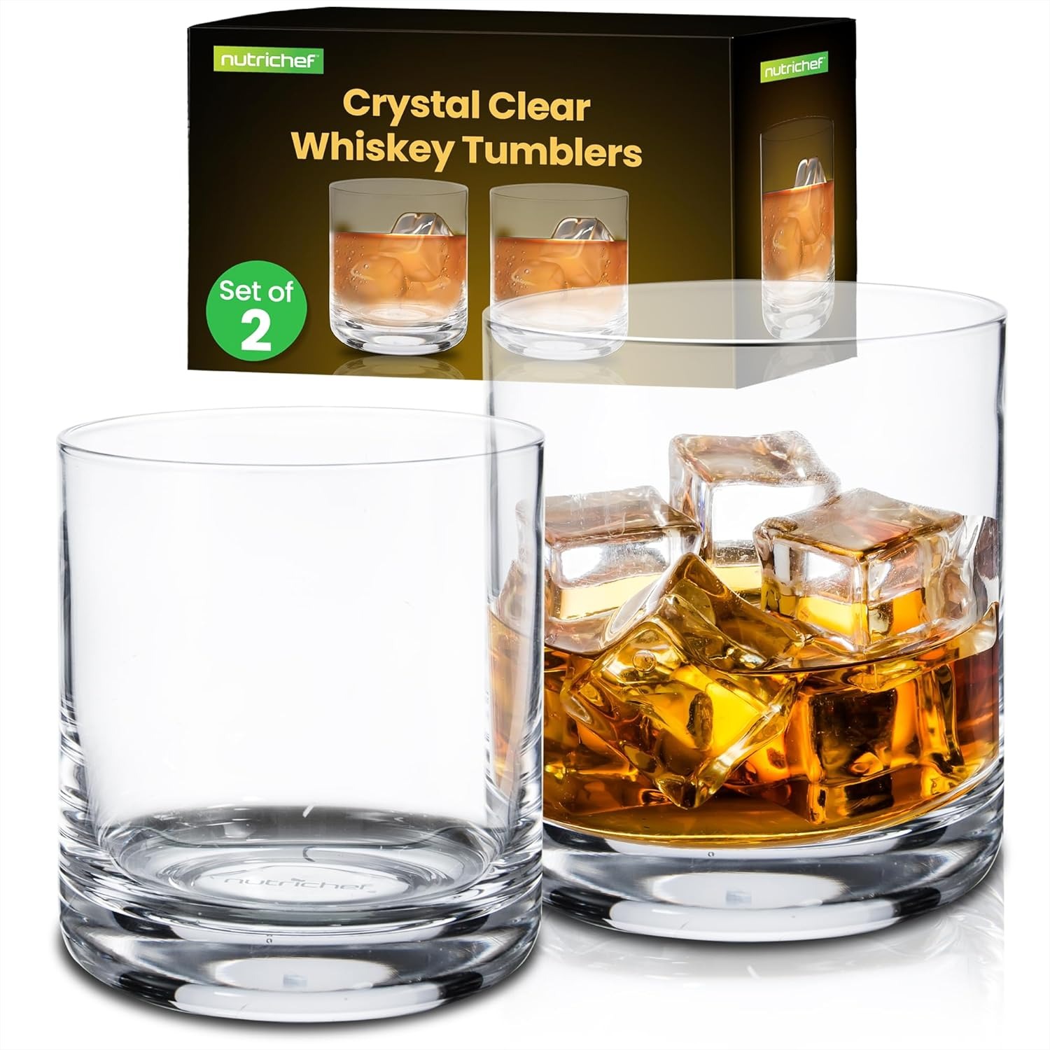 Home Bar Set - Whiskey Glass Set of 2 –