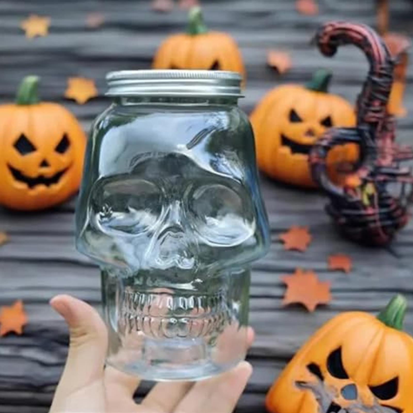 Skull Jars With Lid 500ml/800m – обзор и цена Home Bar Setup