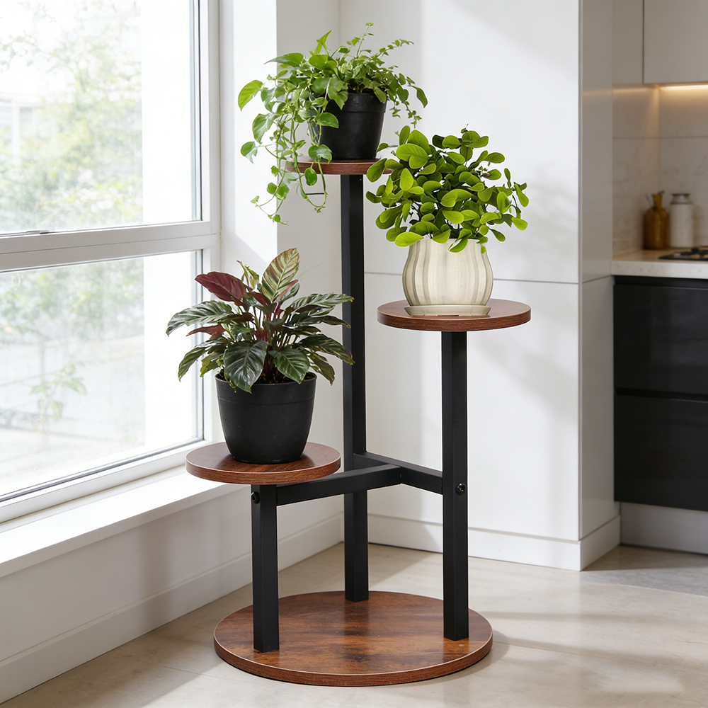 3-Tier Rustic Wood & Metal Pla – обзор и цена Home Bar Shelves