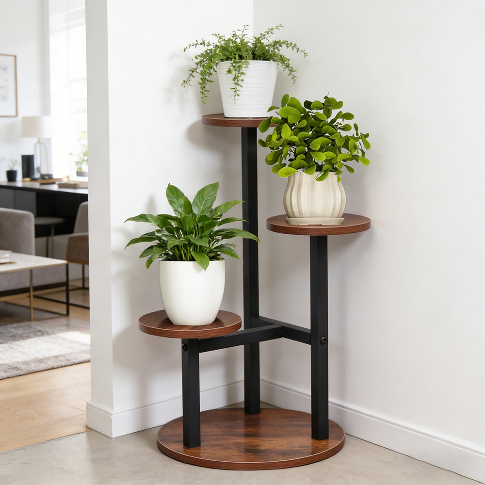 3-Tier Rustic Wood & Metal Pla – обзор и цена Home Bar Shelves