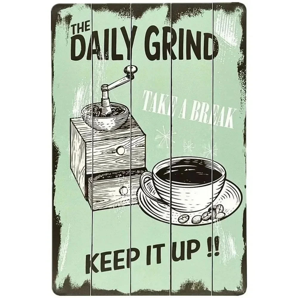 Plaque Metal Signs Drink Coffe – обзор и цена Home Bar And Coffee