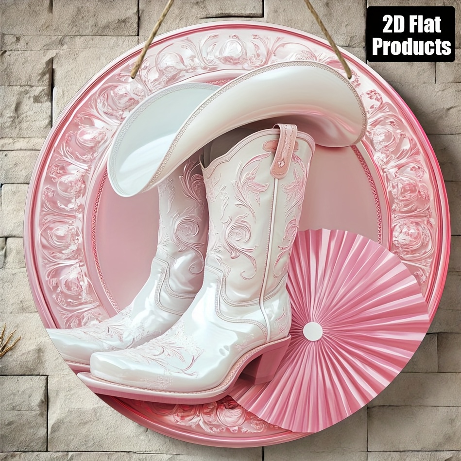 2D Metal Sign, Pink Cowboy Boo – обзор и цена Home Bar And Coffee