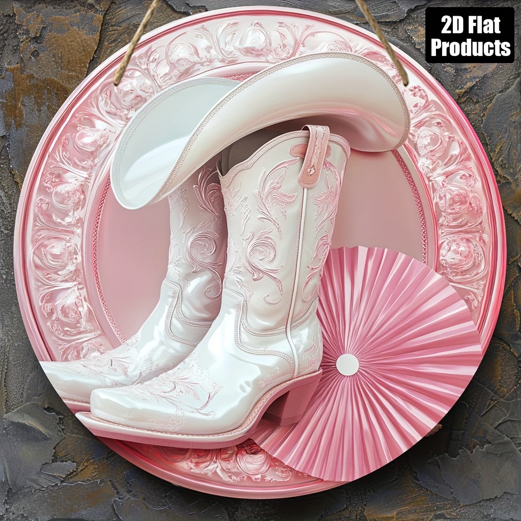 2D Metal Sign, Pink Cowboy Boo – обзор и цена Home Bar And Coffee