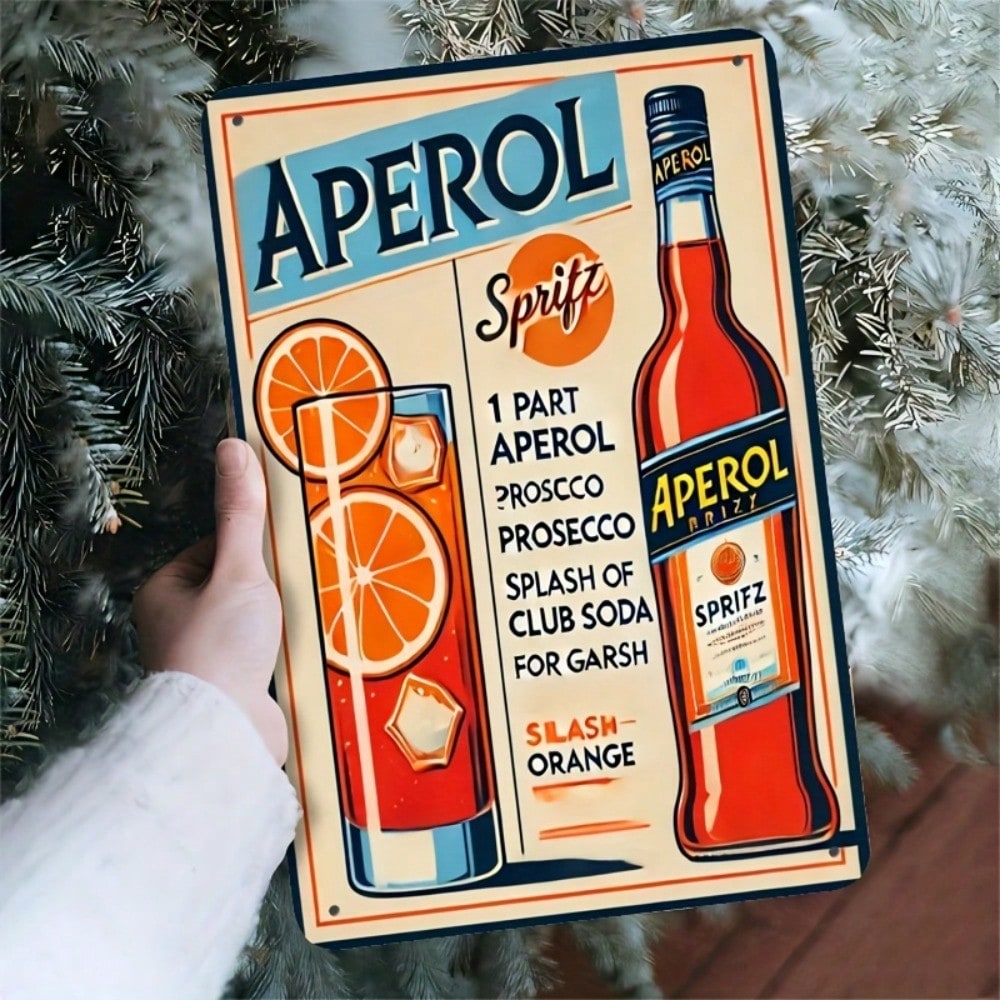 Vintage Aperol Spritz Metal Si – обзор и цена Home Bar Cafe