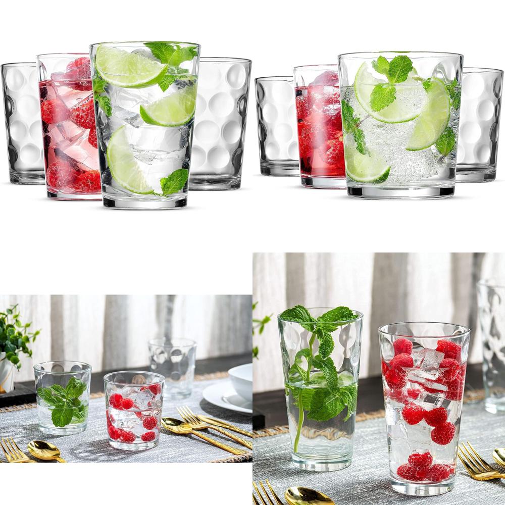 12-Piece Elegant Stackable Gla – обзор и цена Highball Glass Set