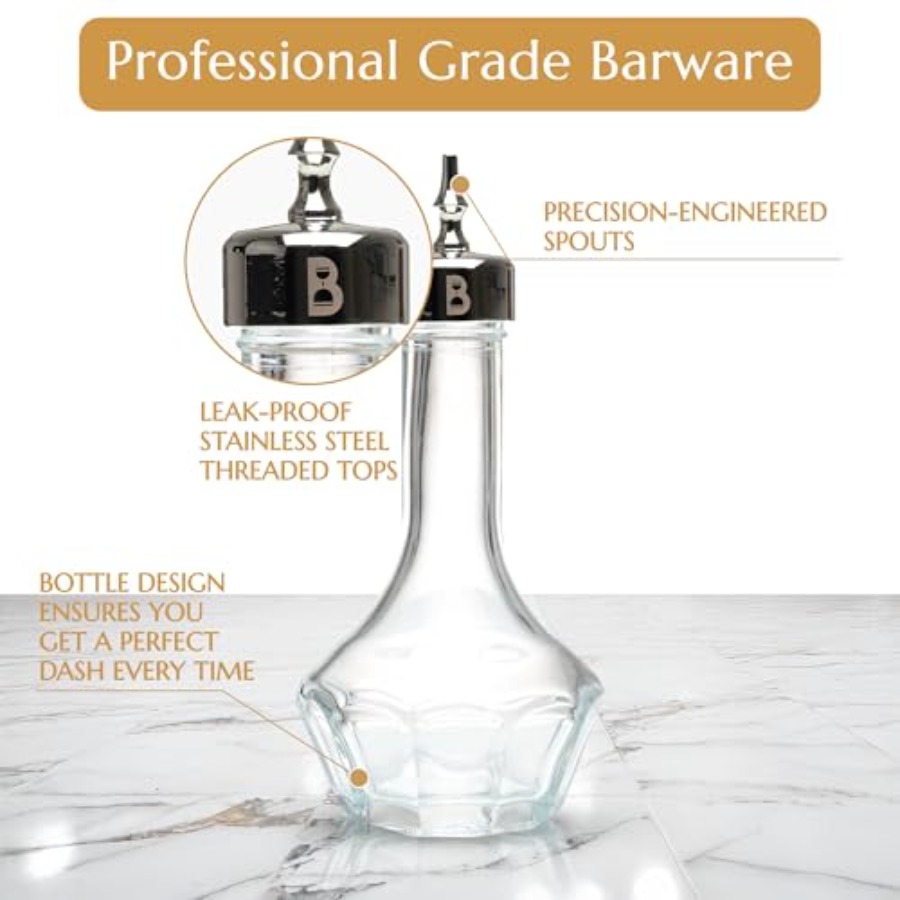 Bitters Bottle 90ml Glass Dash – обзор и цена Bitters Bottle Set