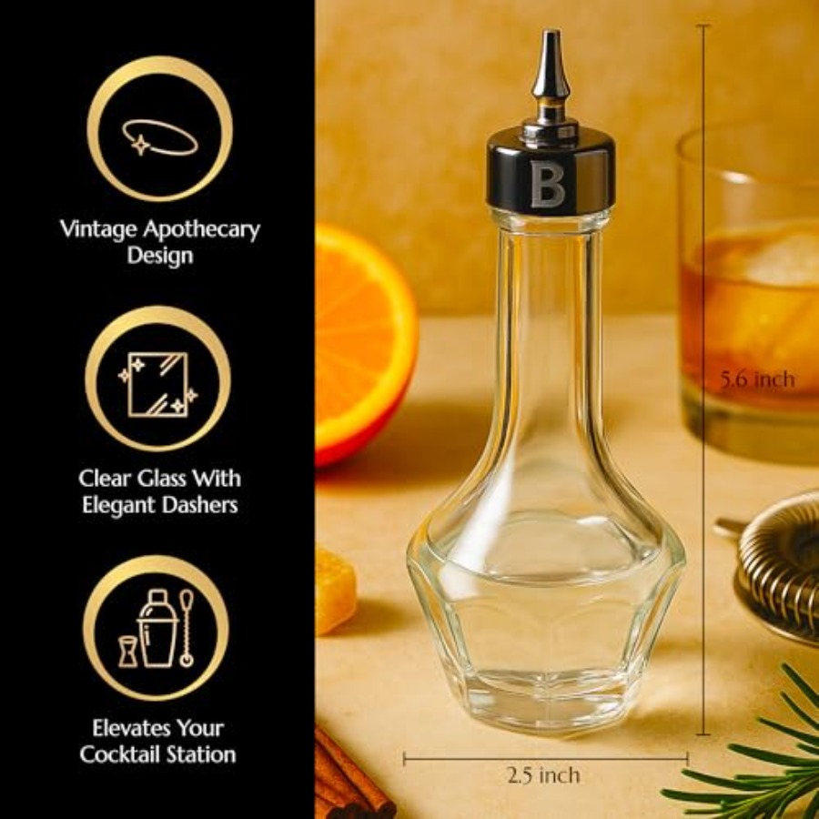 Bitters Bottle 90ml Glass Dash – обзор и цена Bitters Bottle Set