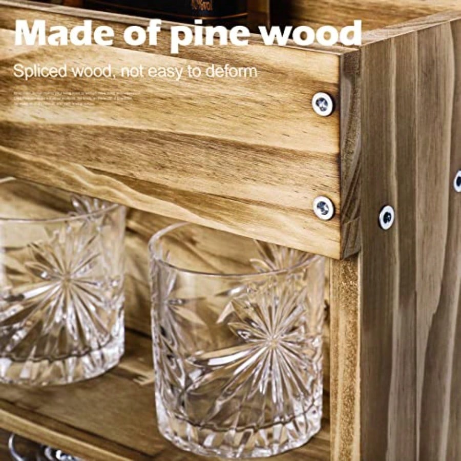Wine Rack Wall Mounted WoodAlc – обзор и цена Home Bar Shelves
