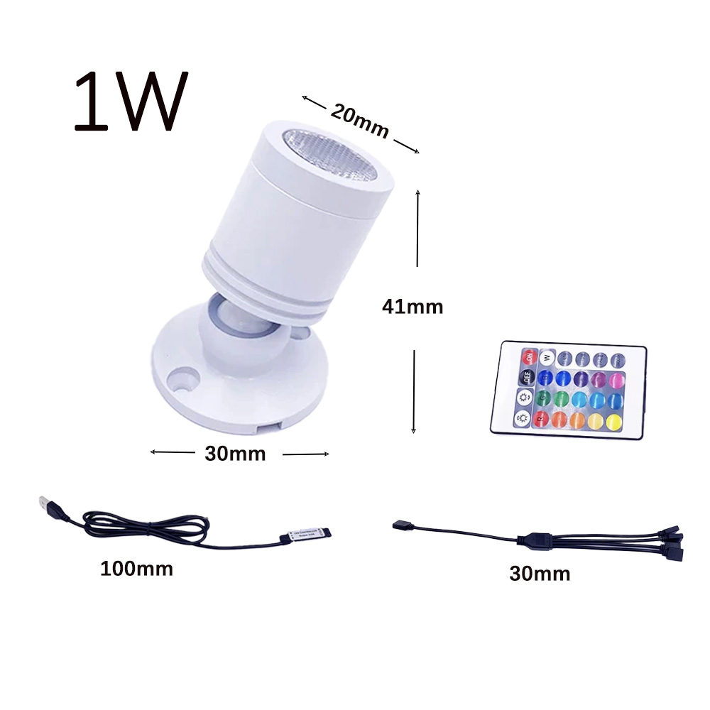 USB 5V RGB Mini LED Spotlight  – обзор и цена Home Bar And Counter