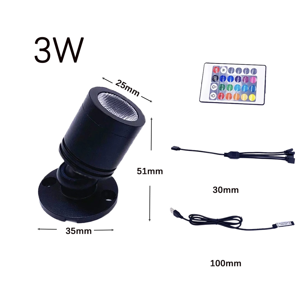 USB 5V RGB Mini LED Spotlight  – обзор и цена Home Bar And Counter