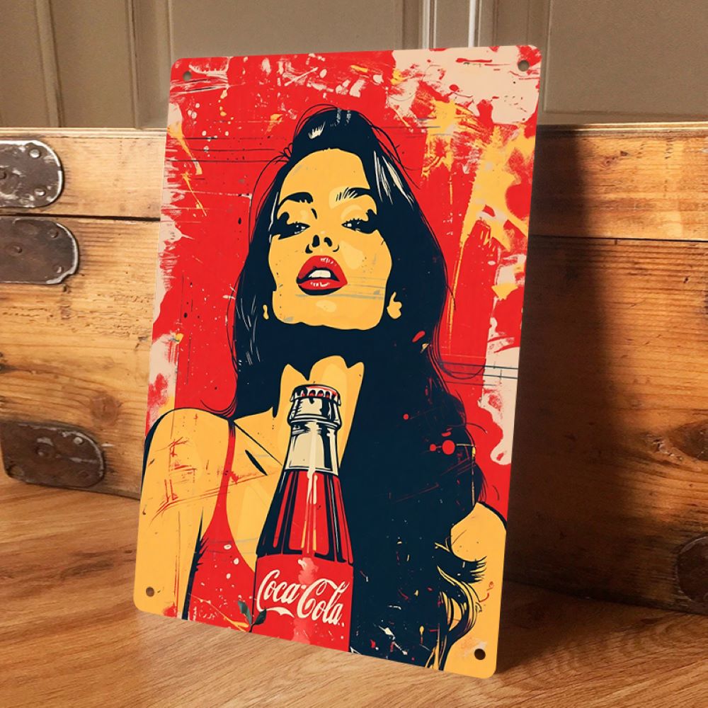1PC 2D flat vintage Coca Cola  – обзор и цена Home Bar And Coffee