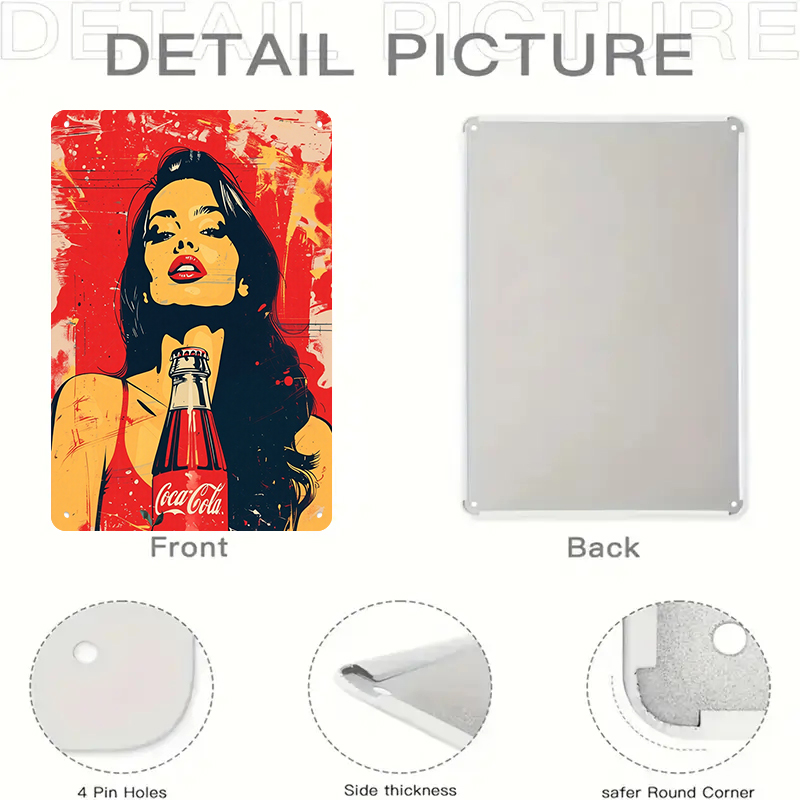 1PC 2D flat vintage Coca Cola  – обзор и цена Home Bar And Coffee