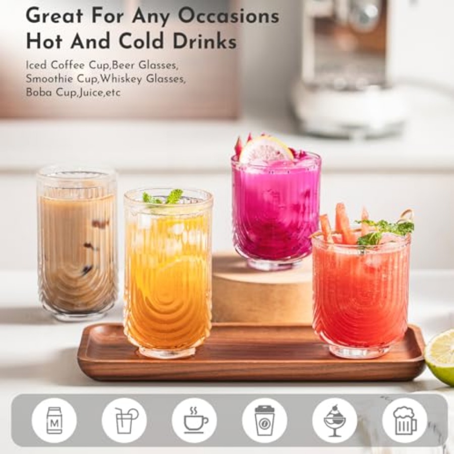 Water Drinking Glasses Set of  – обзор и цена Highball Glass Set