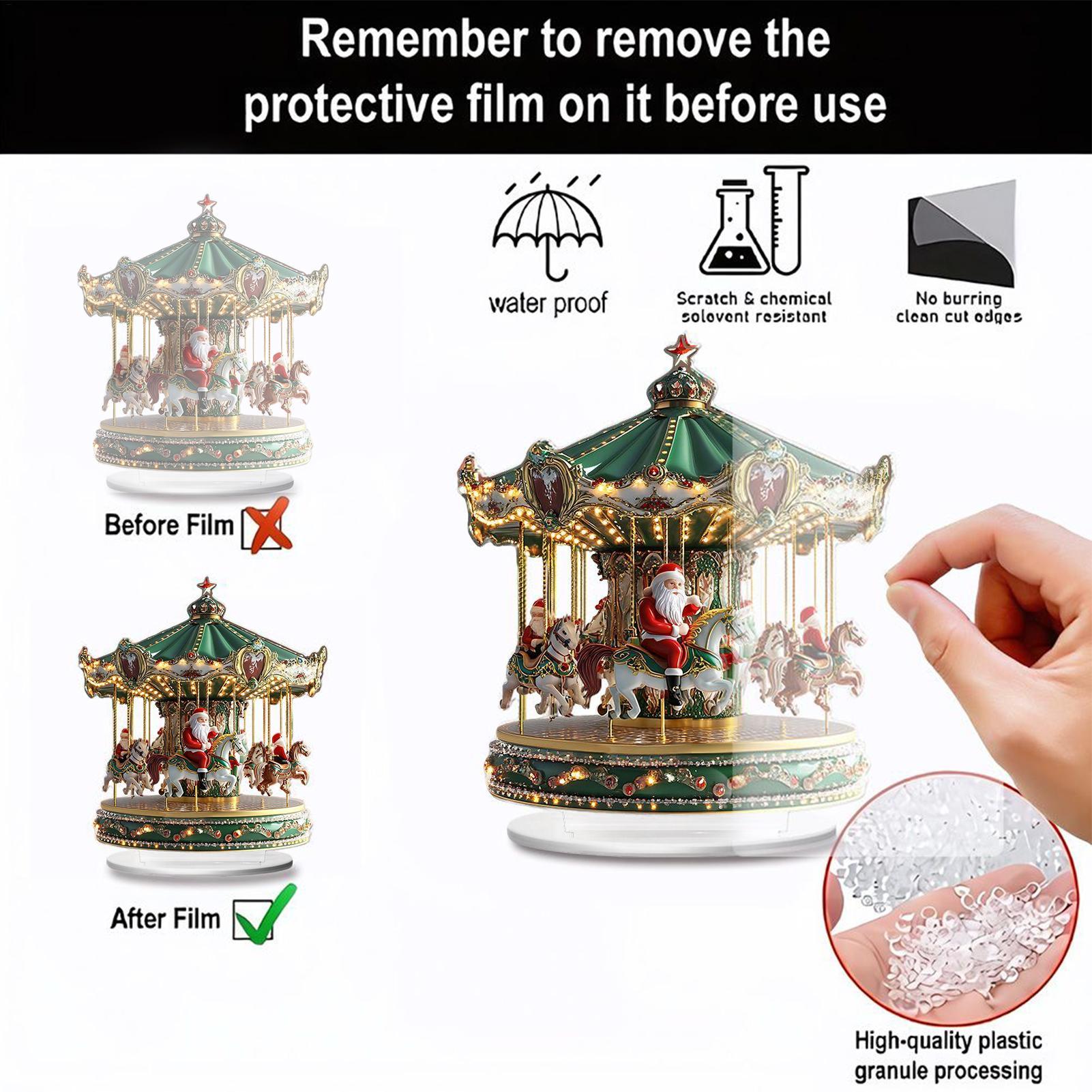 Christmas Carousel Acrylic 2D  – обзор и цена Home Bar Shelves