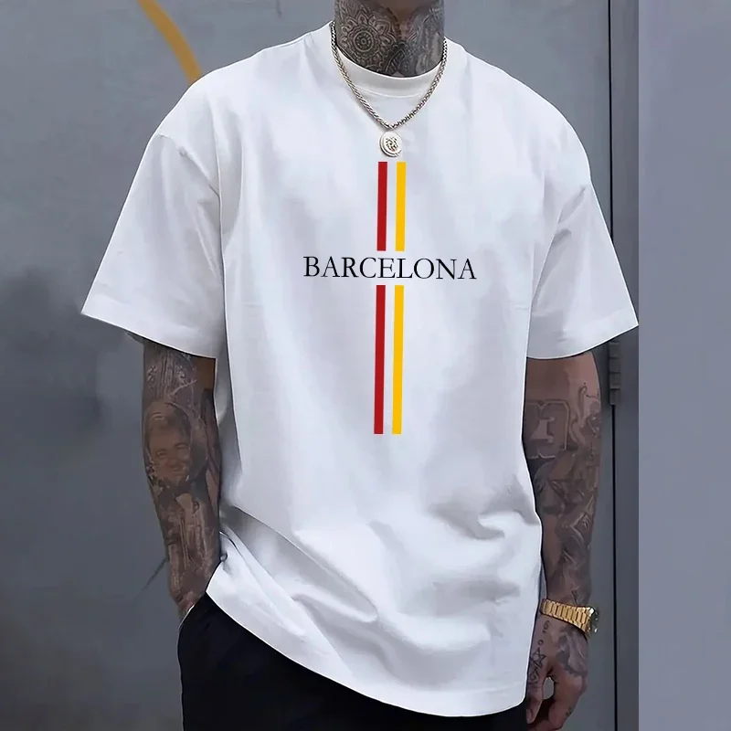 Barcelona Men's Cotton T-shirt – обзор и цена Home Barcelona