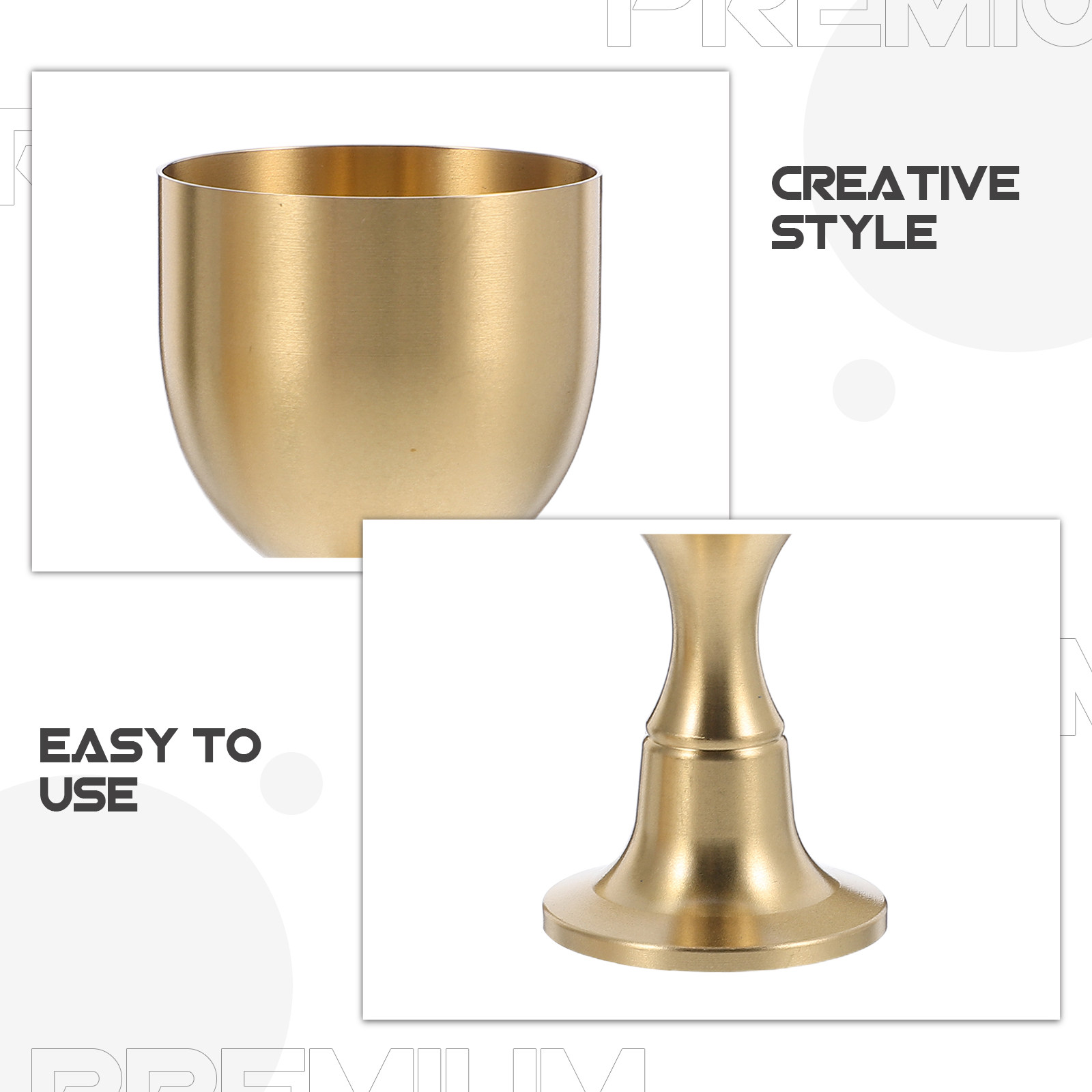 2Pcs Retro Vintage Brass Goble – обзор и цена Home Bar Set