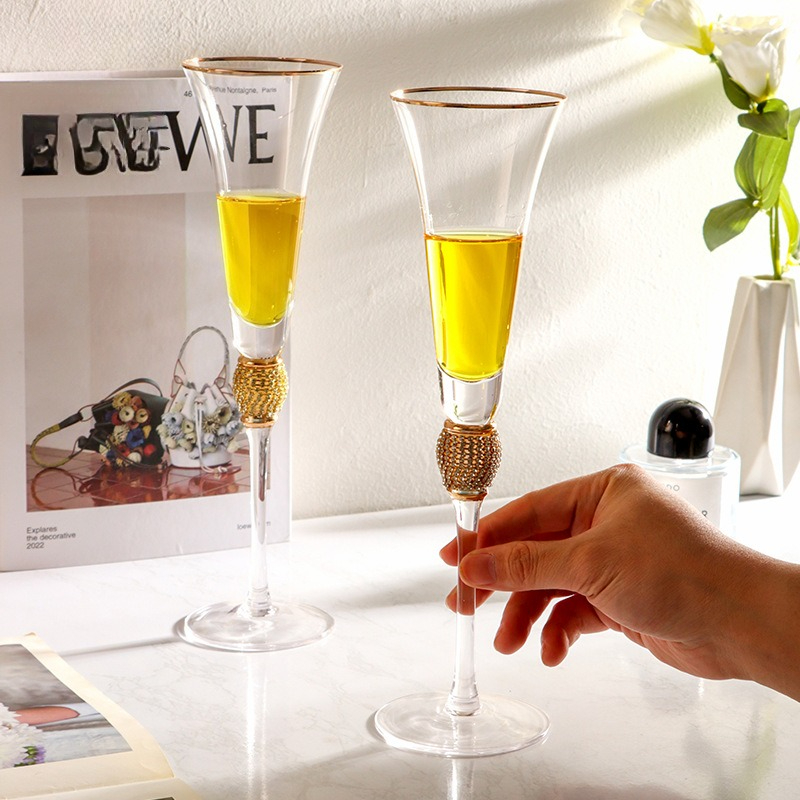 Luxury Diamond Gold Rim Highba – обзор и цена Highball Glass Set