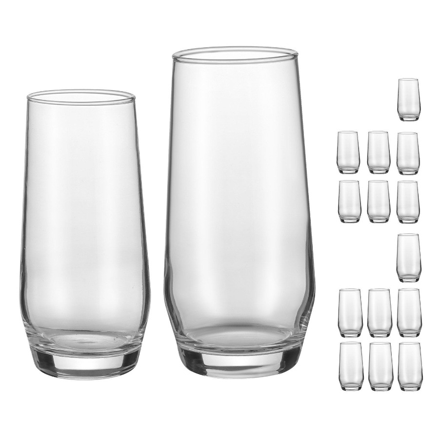 Drinking Glasses Set, 16-Piece – обзор и цена Highball Glass Set