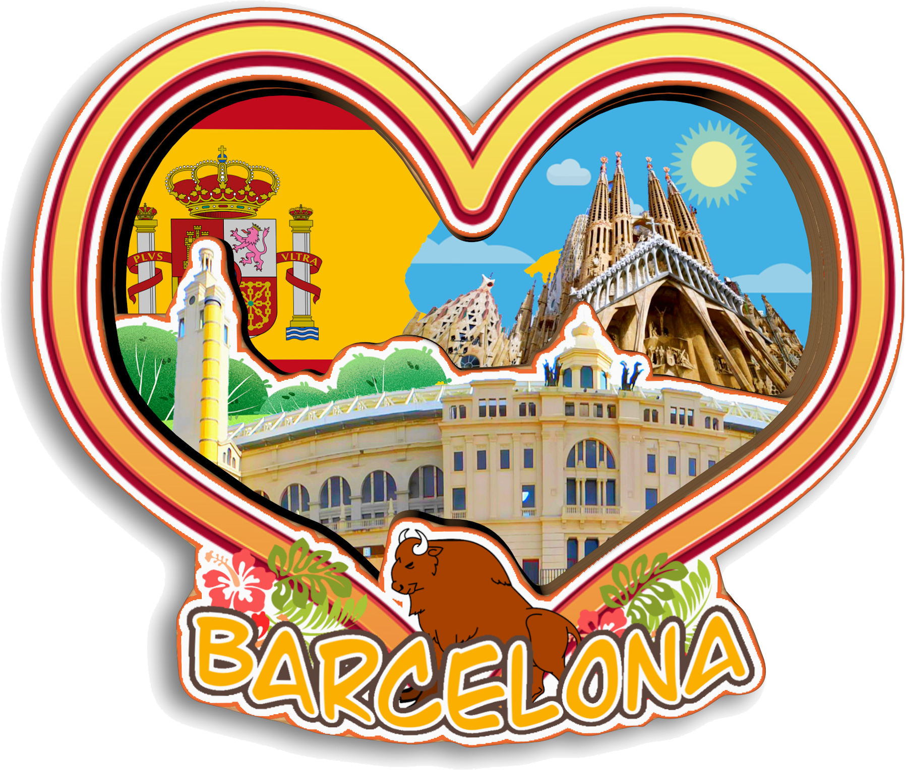 Barcelona SPAIN Fridge Magnet  – обзор и цена Home Barcelona