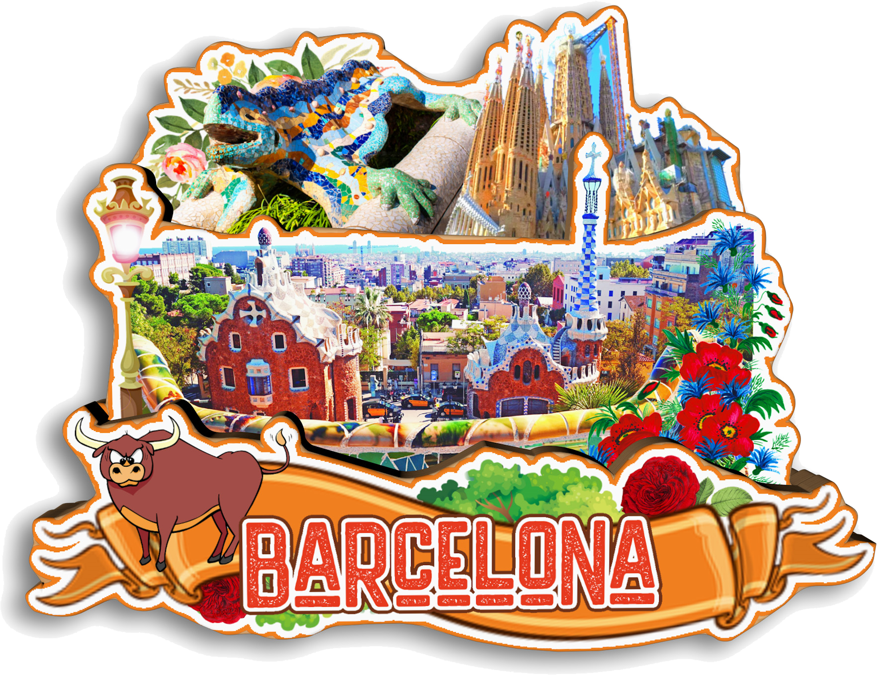 Barcelona SPAIN Fridge Magnet  – обзор и цена Home Barcelona