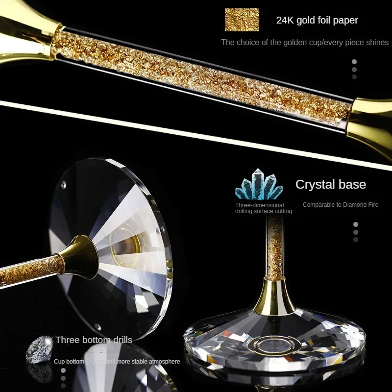 420ml Gold crystal red wine gl – обзор и цена Highball Glass Set