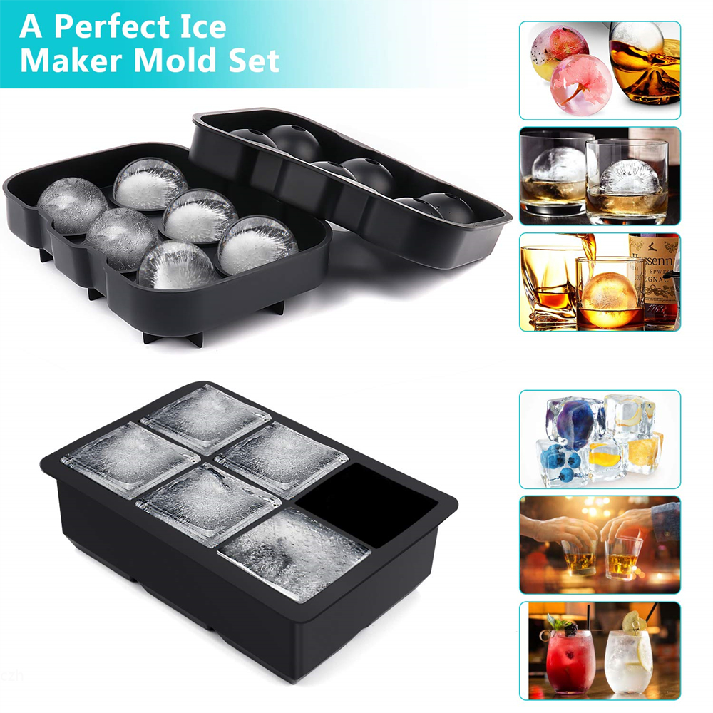 6 Grid Round Square Ice Cube B – обзор и цена Ice Mold Sphere