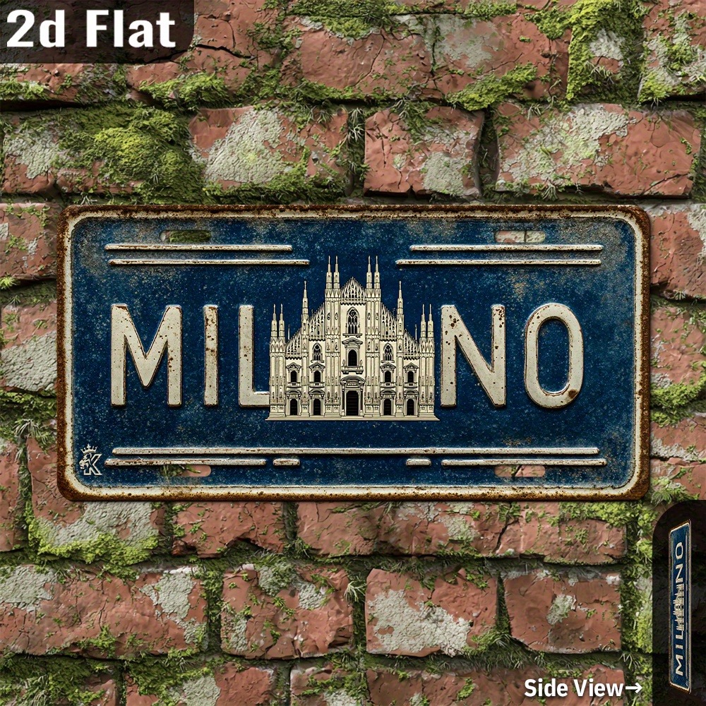 Custom 2D Printed Milan Italy  – обзор и цена Home Bar Cafe