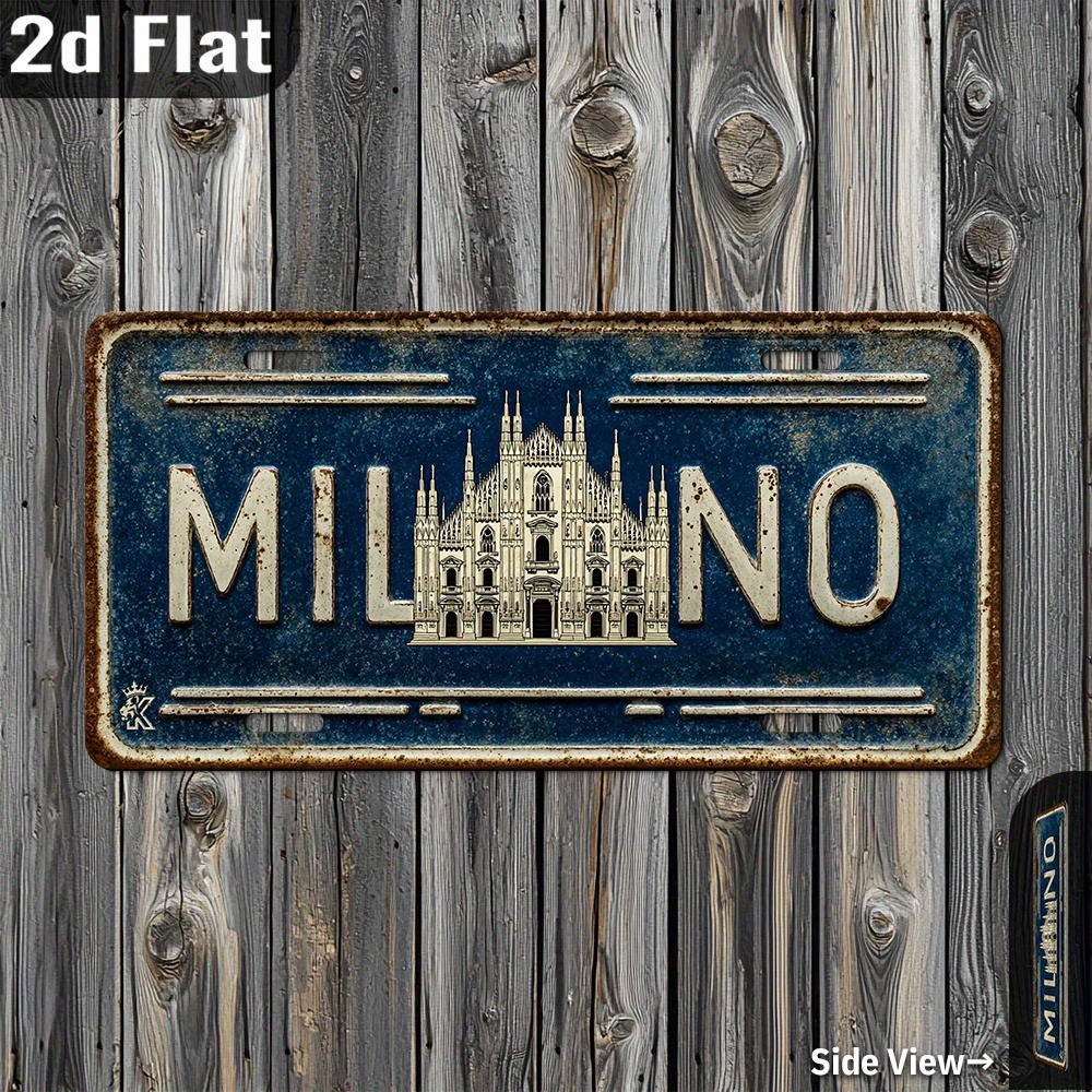 Custom 2D Printed Milan Italy  – обзор и цена Home Bar Cafe