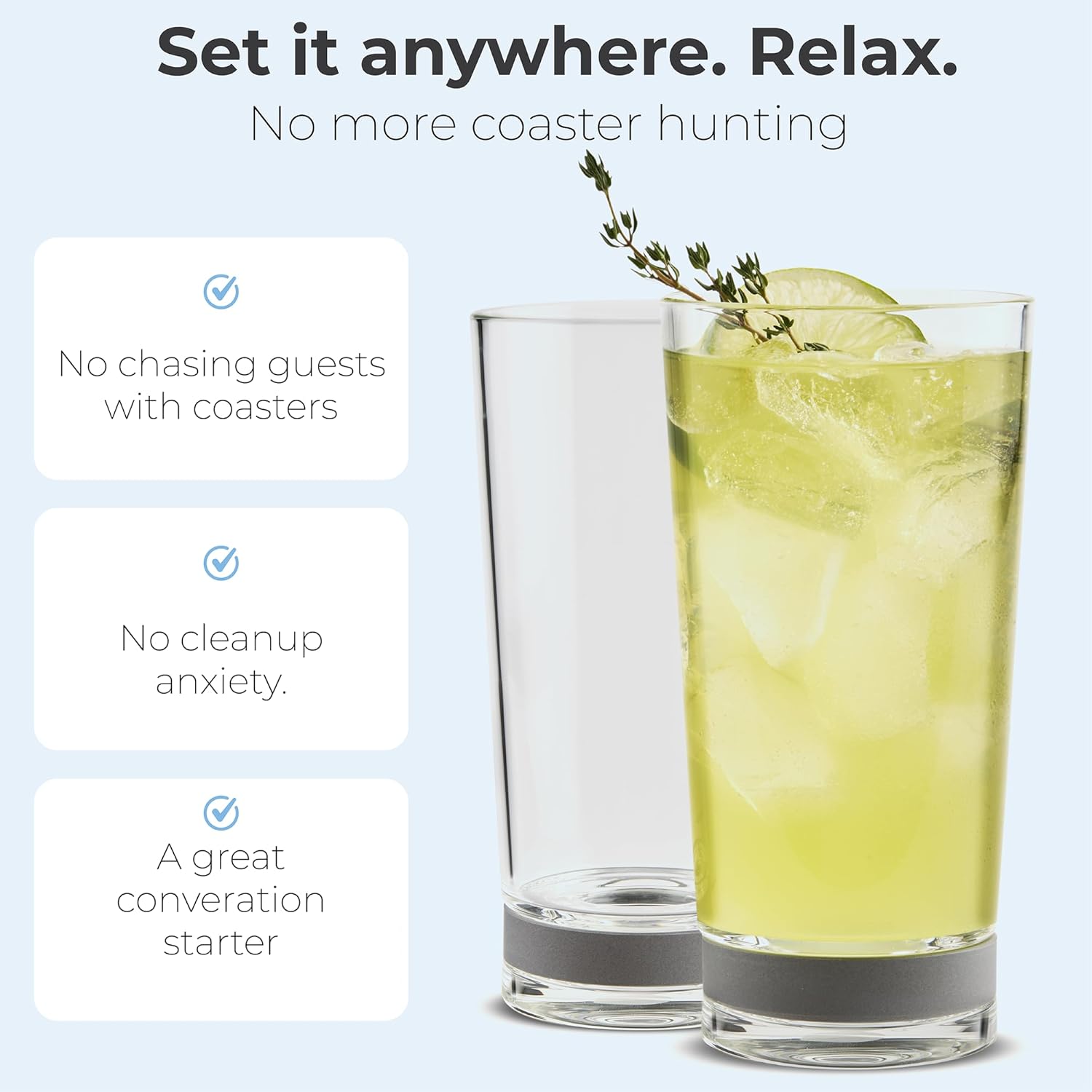 Highball Glass with Built-In S – обзор и цена Highball Glass Set