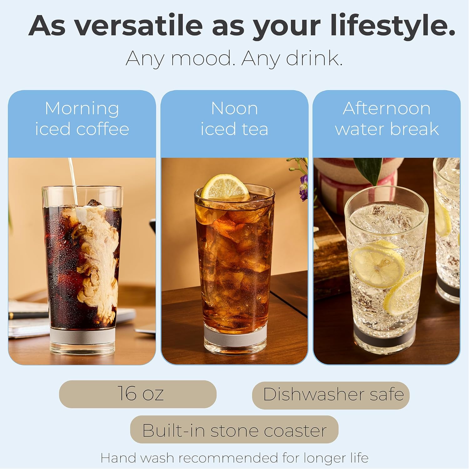 Highball Glass with Built-In S – обзор и цена Highball Glass Set