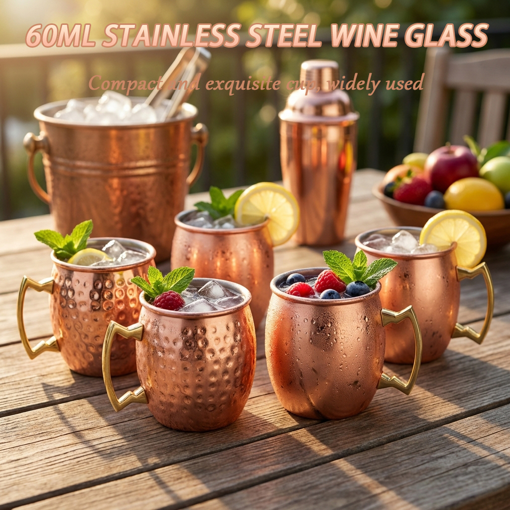 4Pcs 6Pcs 60ml Stainless Steel – обзор и цена Mule Copper Mug