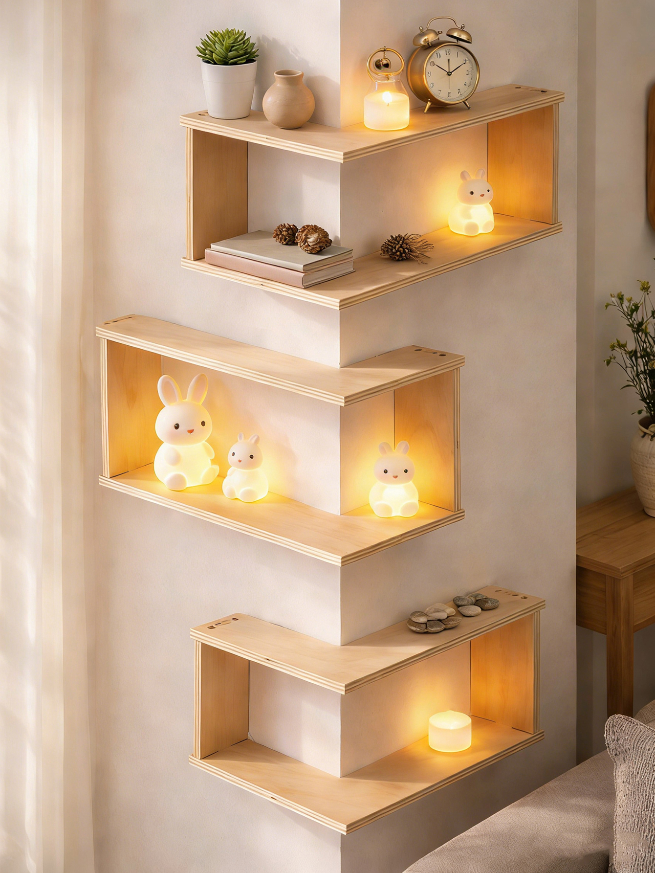 Corner Floating Wooden Shelves – обзор и цена Home Bar Shelves