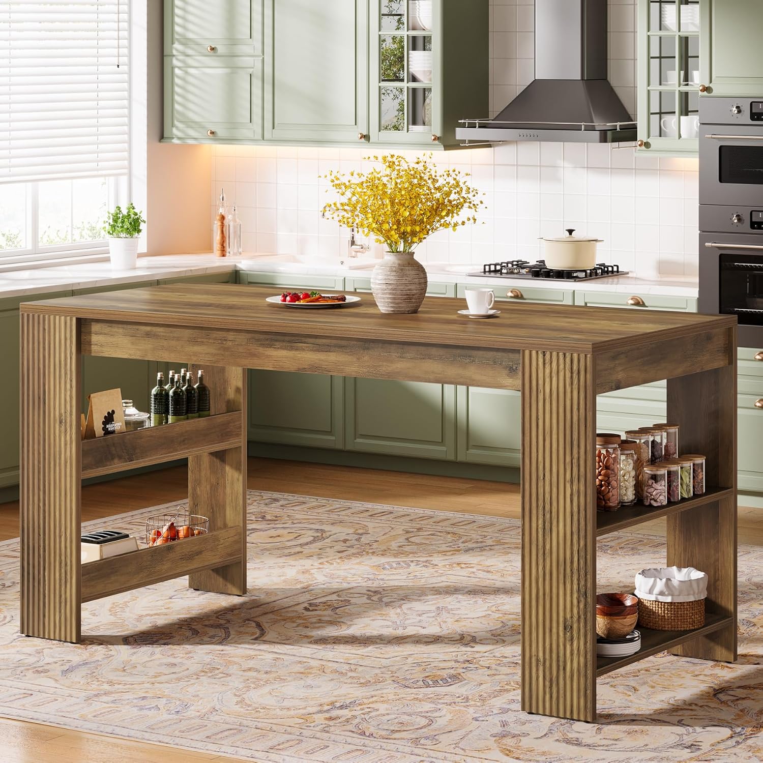 63-Inch Kitchen Island with St – обзор и цена Home Bar Shelves