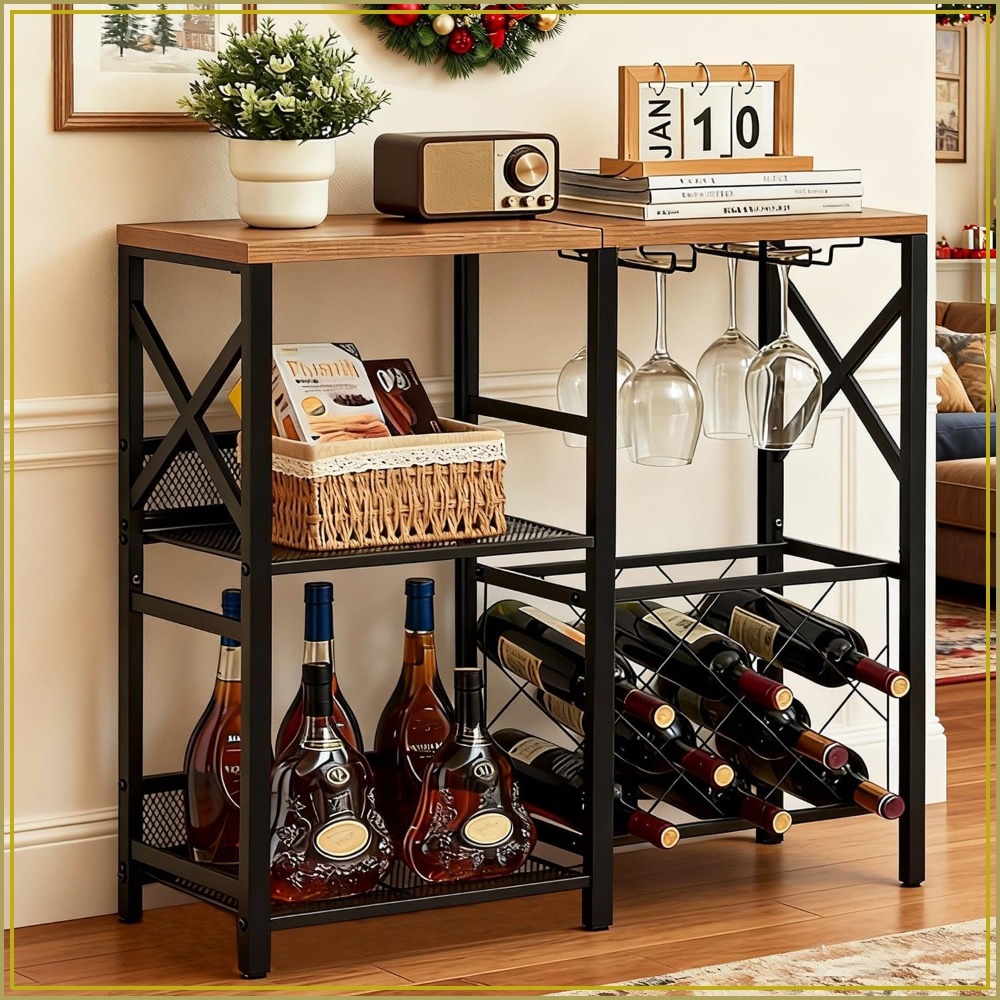 Rustic Freestanding Wine Rack  – обзор и цена Home Bar Shelves