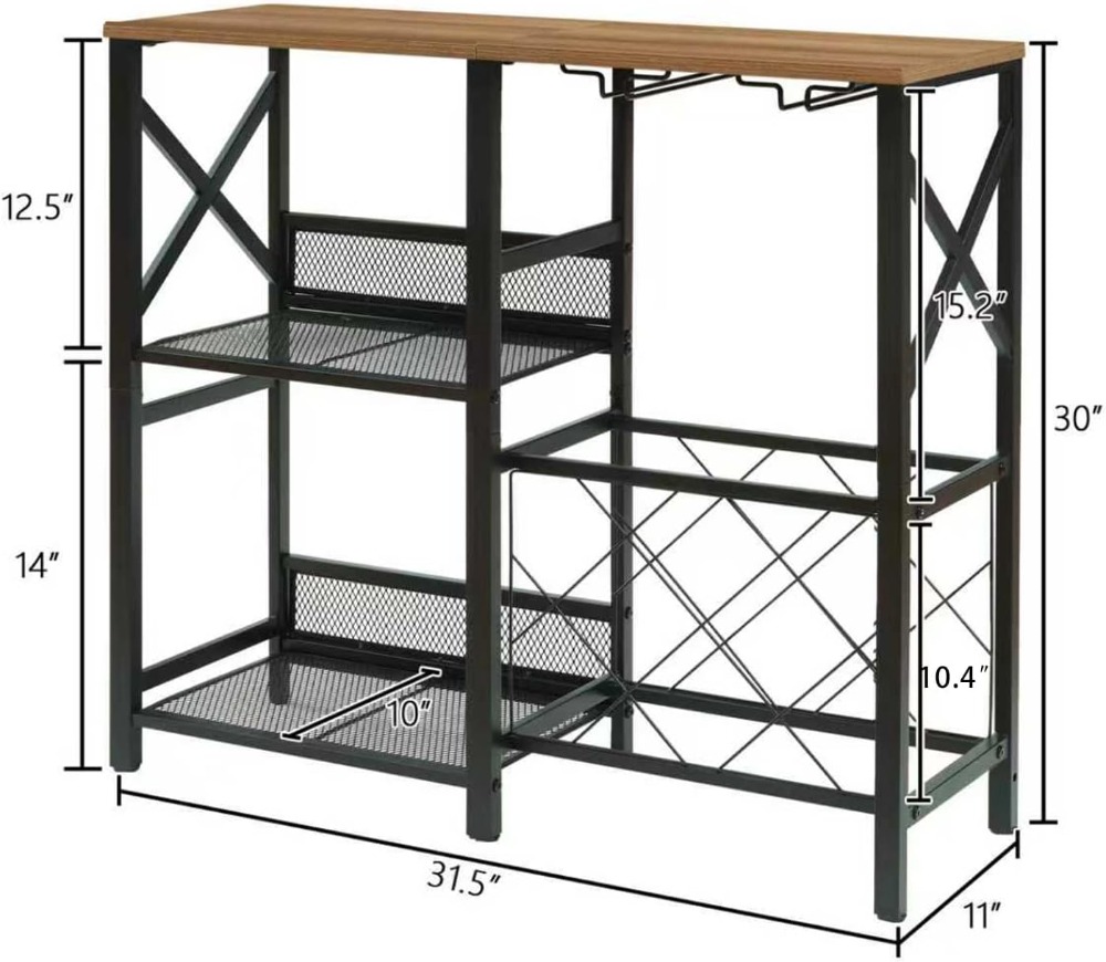 Rustic Freestanding Wine Rack  – обзор и цена Home Bar Shelves
