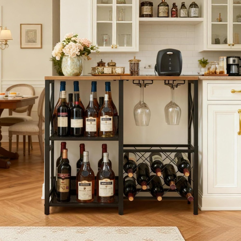 Rustic Freestanding Wine Rack  – обзор и цена Home Bar Shelves