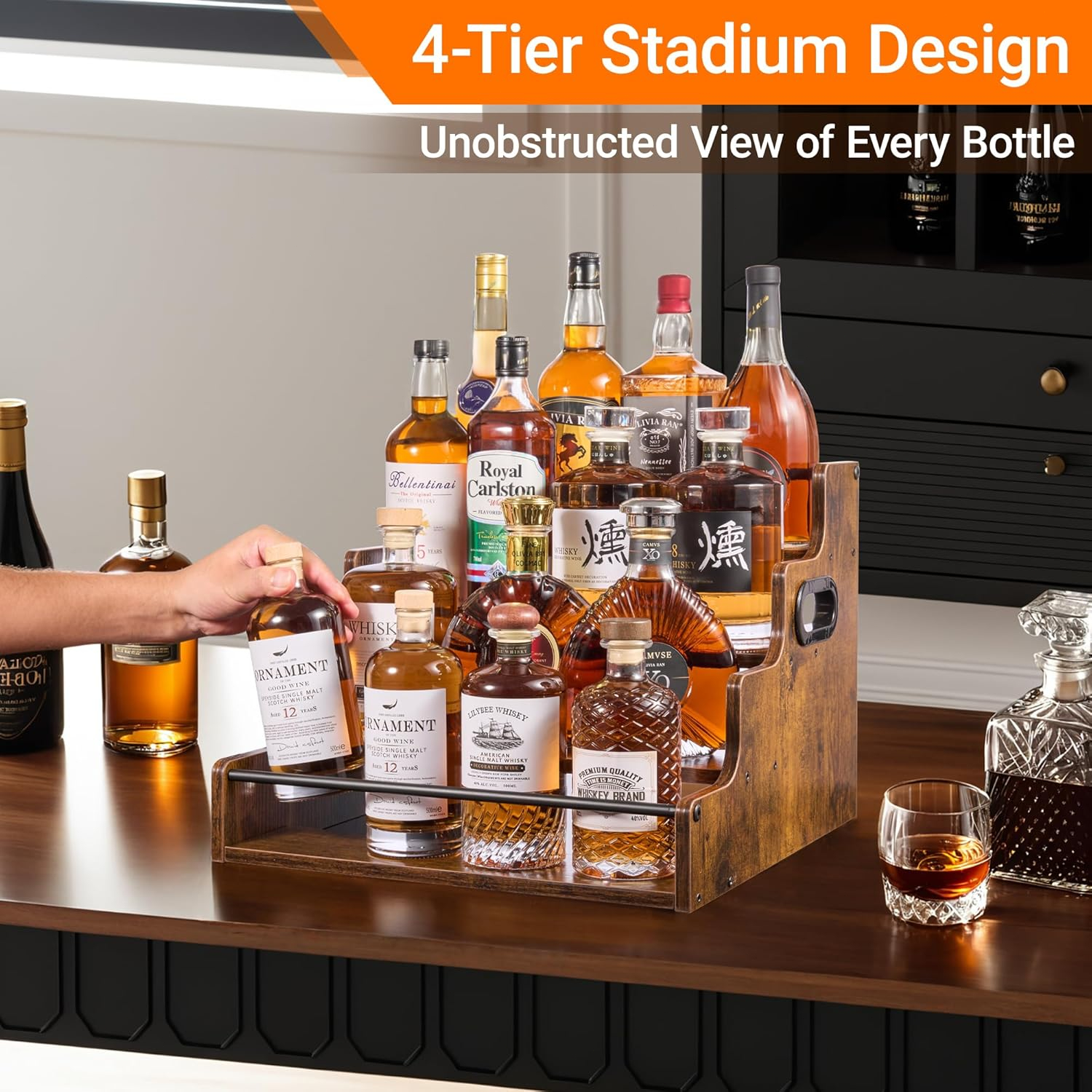 Liquor Bottle Display Shelf, C – обзор и цена Home Bar Shelves