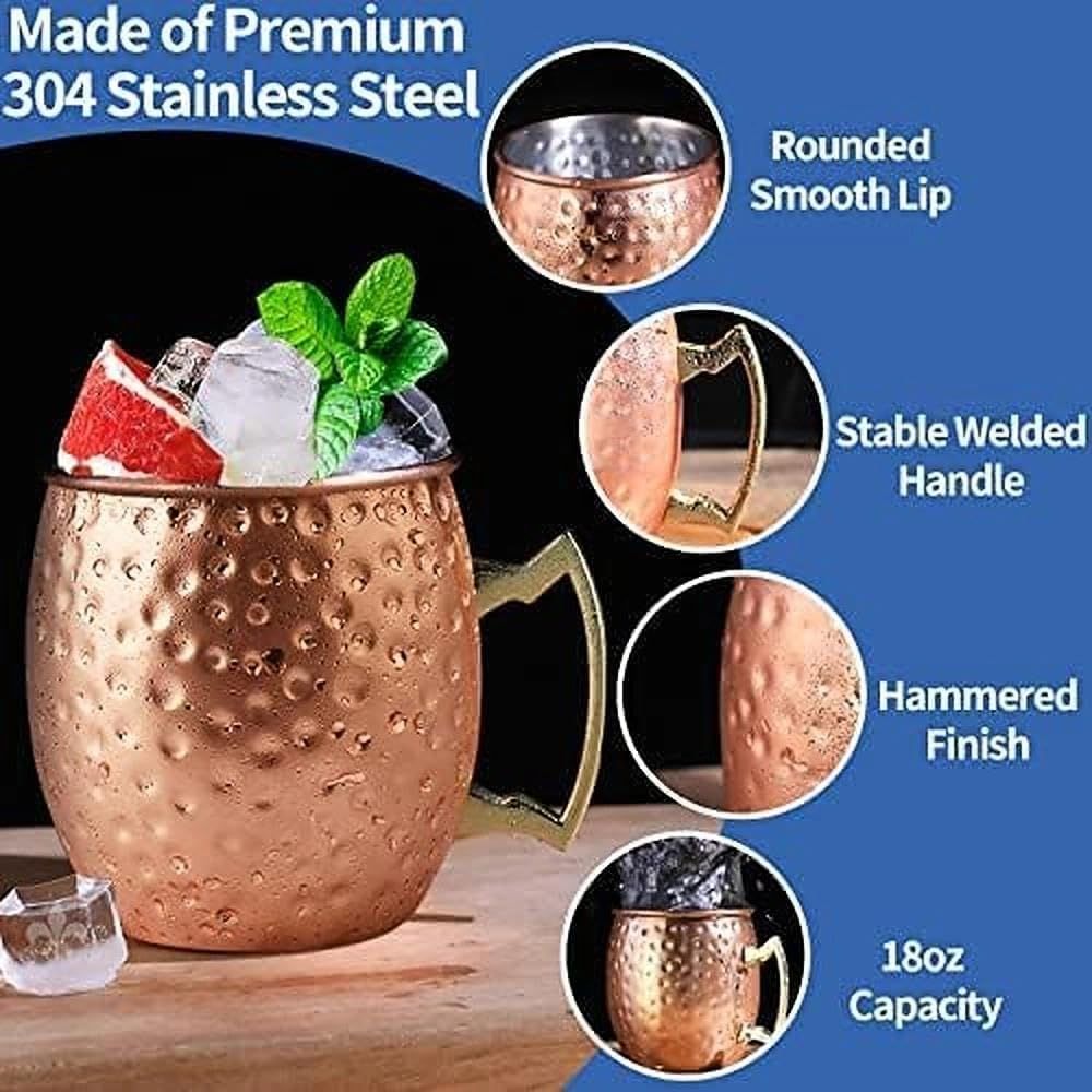 Moscow Mule Copper Mugs- Set o – обзор и цена Mule Copper Mug