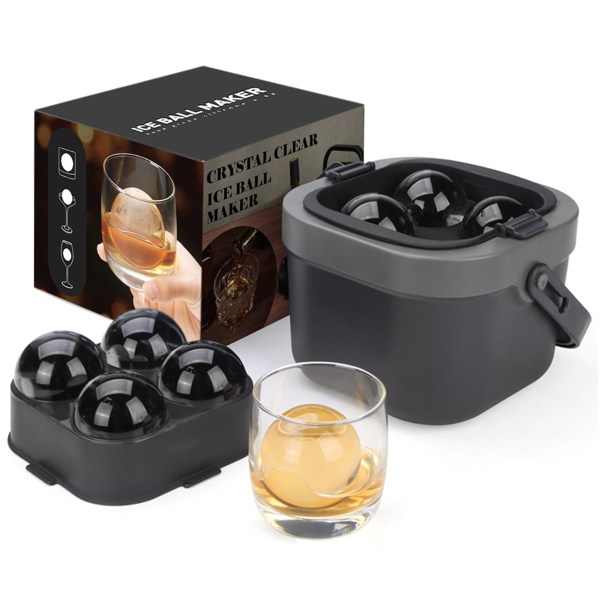 Crystal Clear Ice Ball Maker,  – обзор и цена Ice Mold Sphere