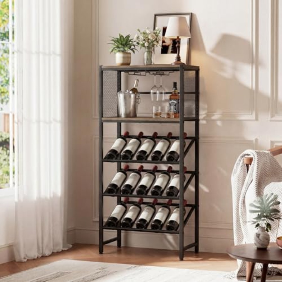 Corner Wine Rack with Glass Ho – обзор и цена Home Bar Shelves