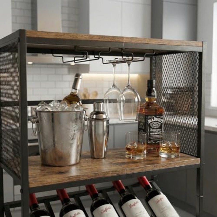 Corner Wine Rack with Glass Ho – обзор и цена Home Bar Shelves