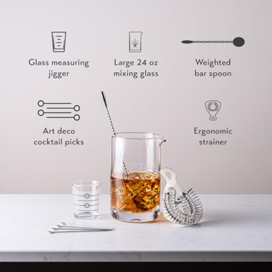 Cocktail Mixing Glass, Old Fas – обзор и цена Home Bar Set