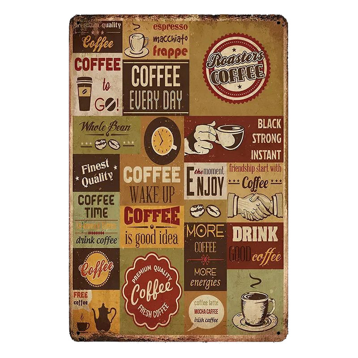 Metal Tin Signs Italian Coffee – обзор и цена Home Bar And Coffee